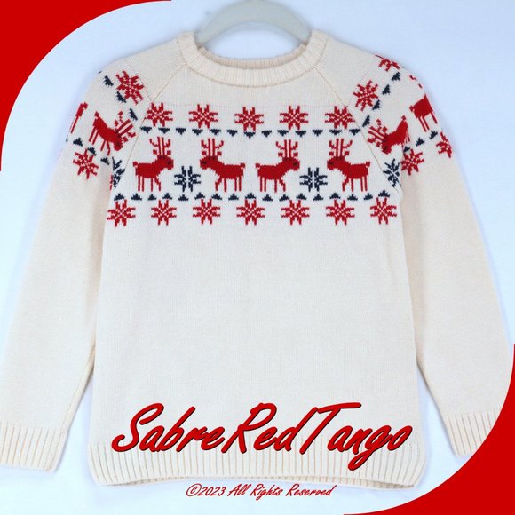 Hanna Andersson Other - NWT Hanna Andersson Holiday Sweater Dear Deer 130 8